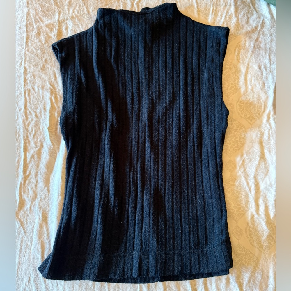 Fitted Mock Turtleneck Tank